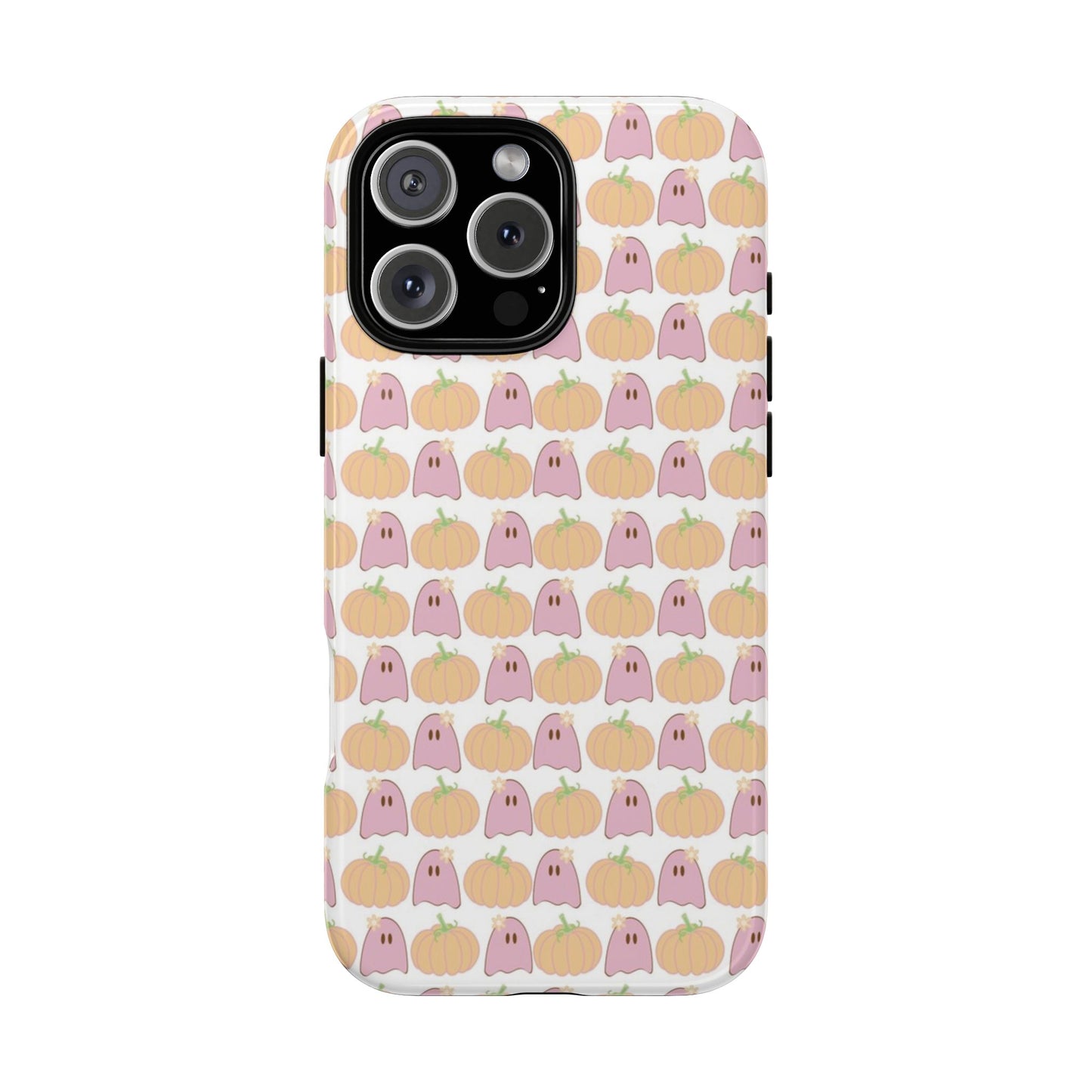 Cute Ghost & Pumpkin iPhone Case