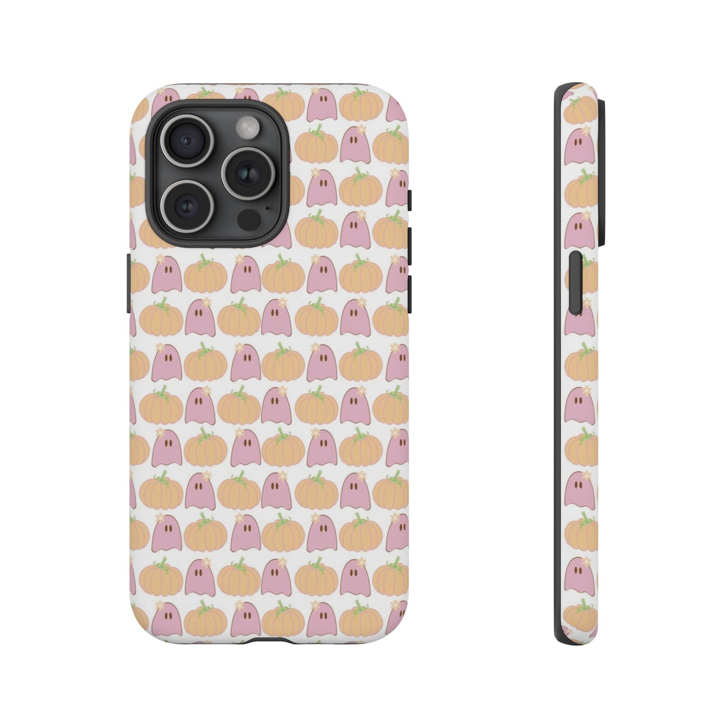Cute Ghost & Pumpkin iPhone Case