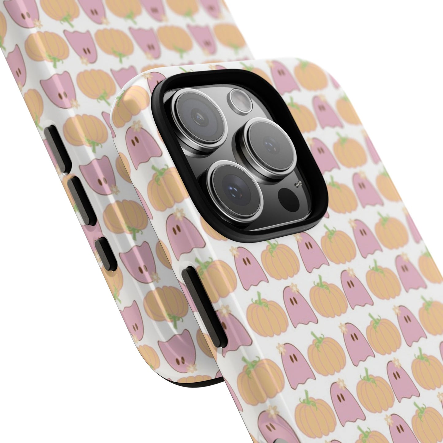 Cute Ghost & Pumpkin iPhone Case