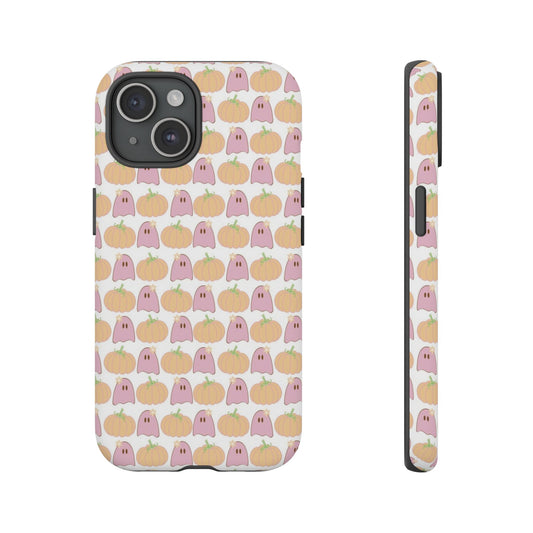 Cute Ghost & Pumpkin iPhone Case