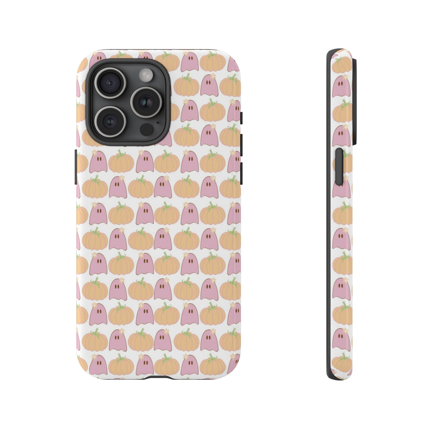 Cute Ghost & Pumpkin iPhone Case