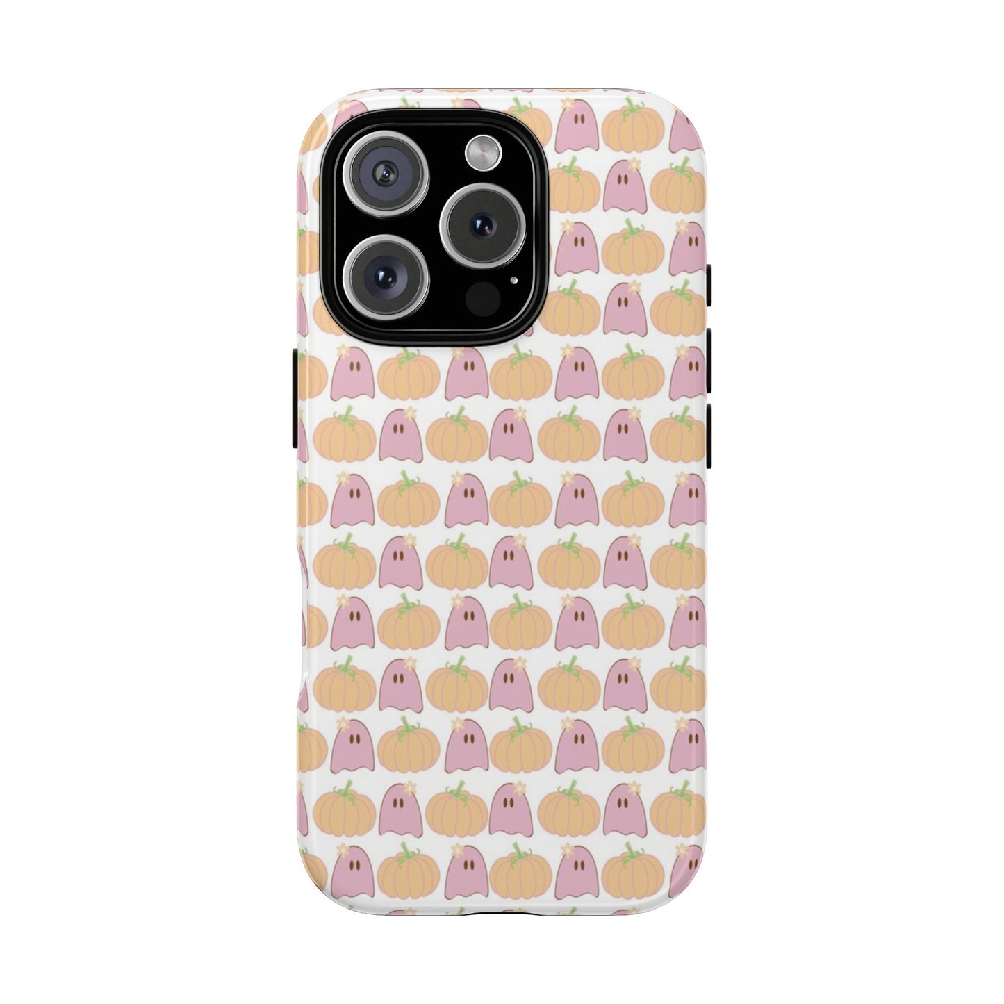 Cute Ghost & Pumpkin iPhone Case