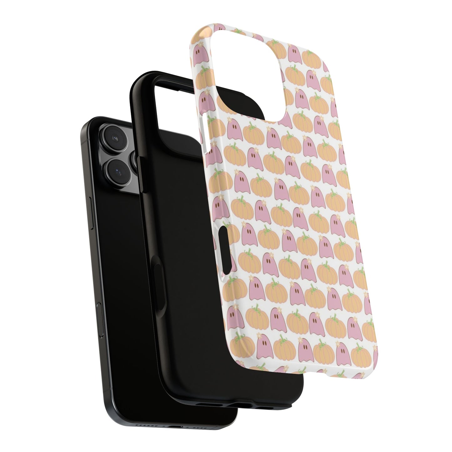 Cute Ghost & Pumpkin iPhone Case