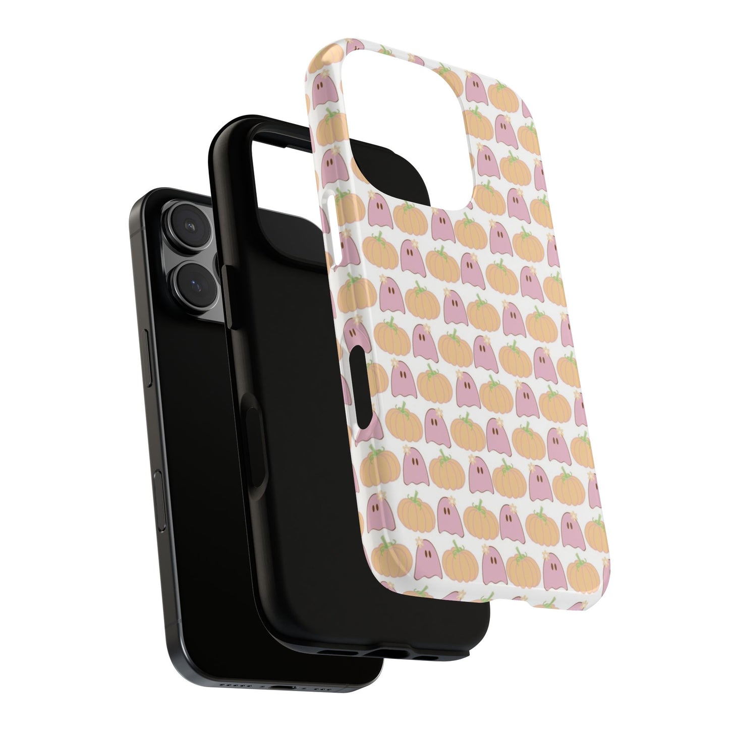 Cute Ghost & Pumpkin iPhone Case