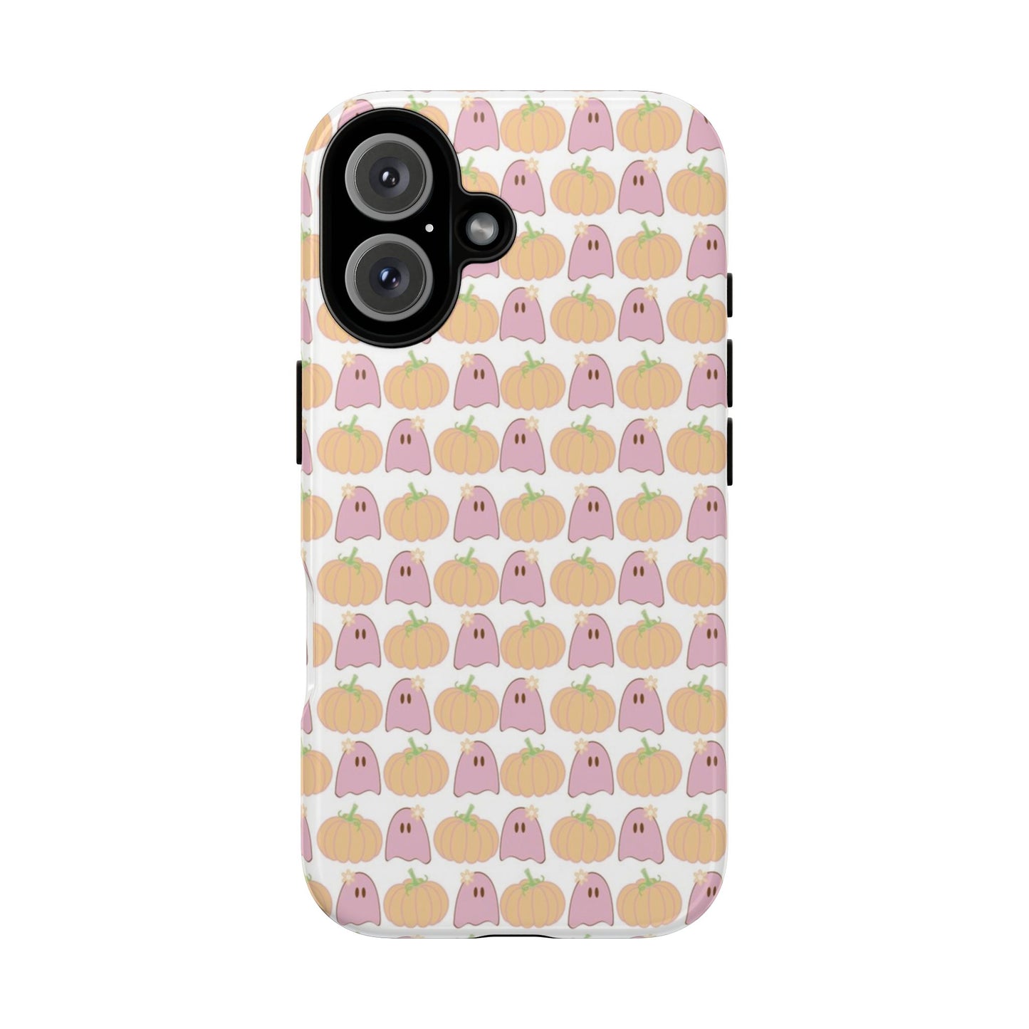 Cute Ghost & Pumpkin iPhone Case