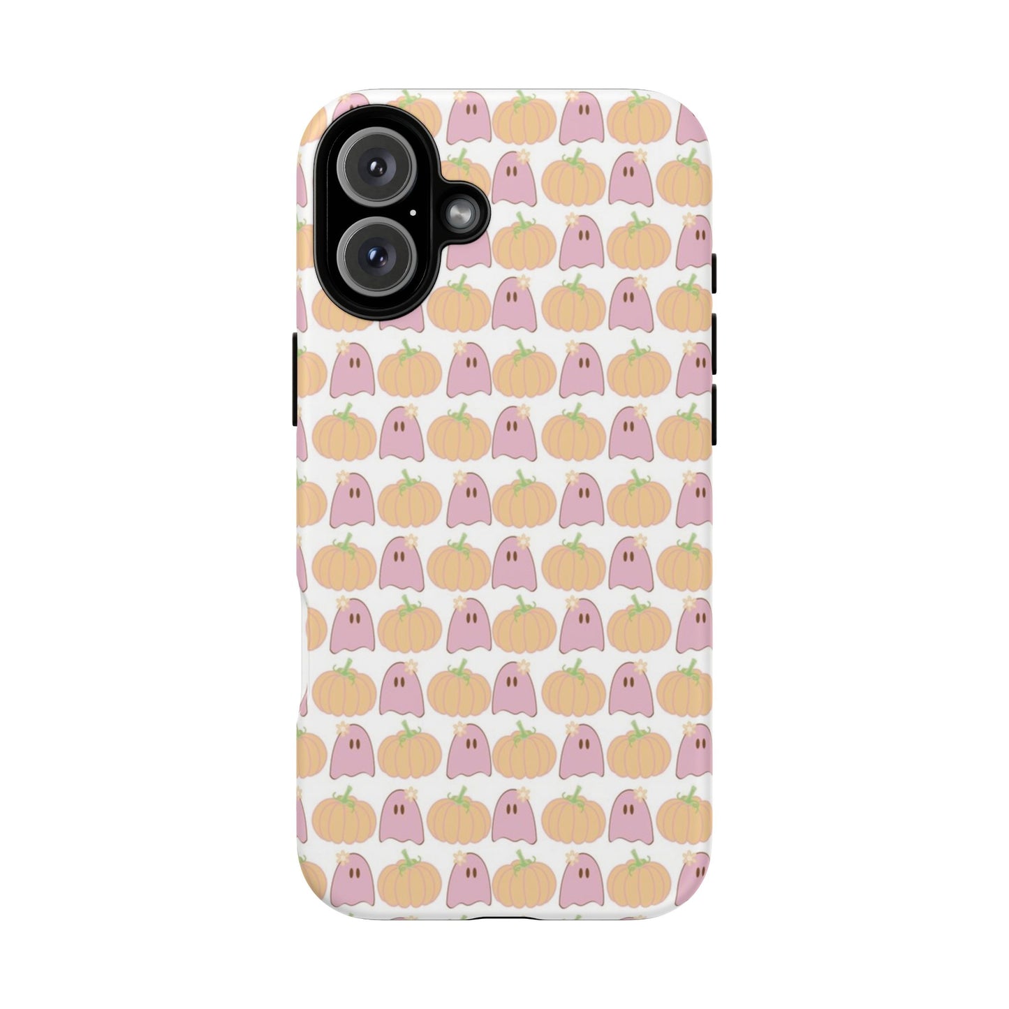 Cute Ghost & Pumpkin iPhone Case