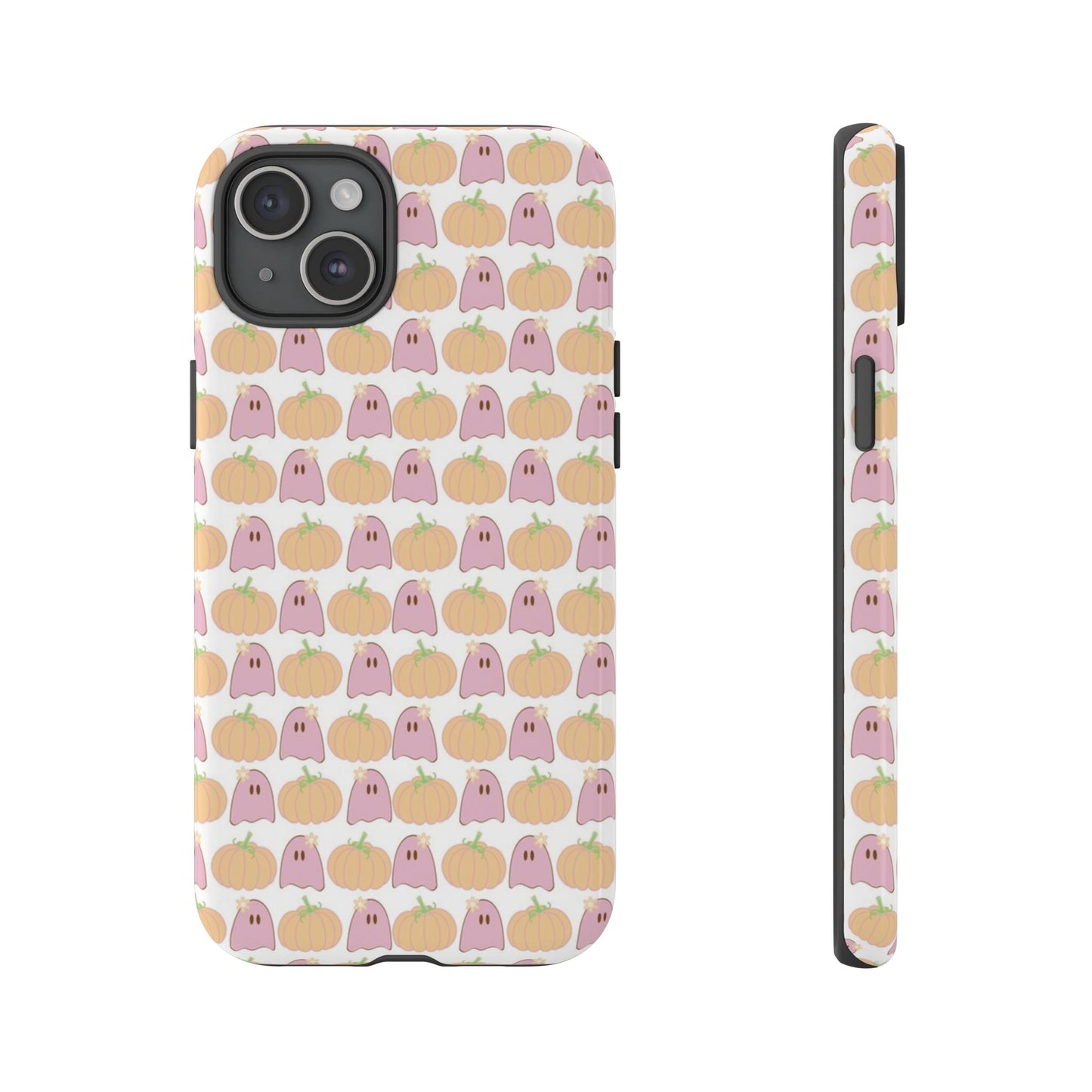 Cute Ghost & Pumpkin iPhone Case