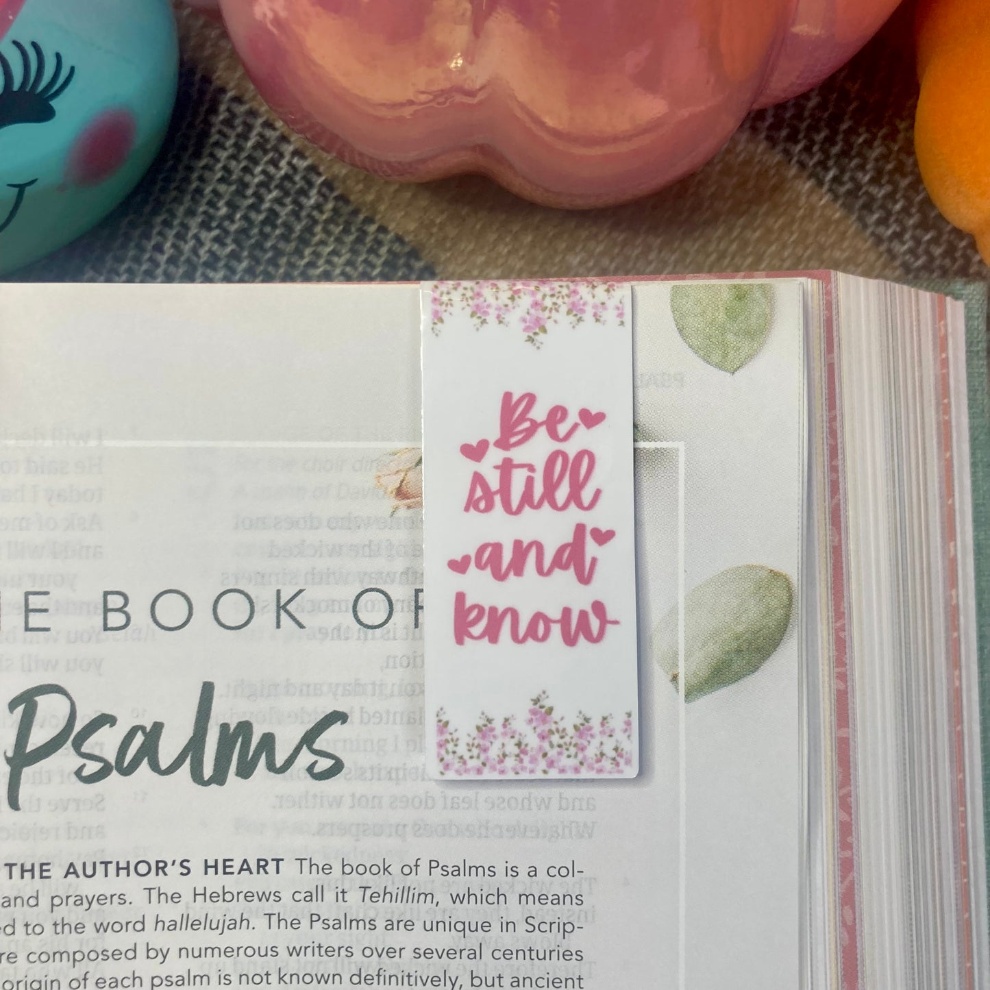 Be Still & Know Floral Magnetic Bookmark