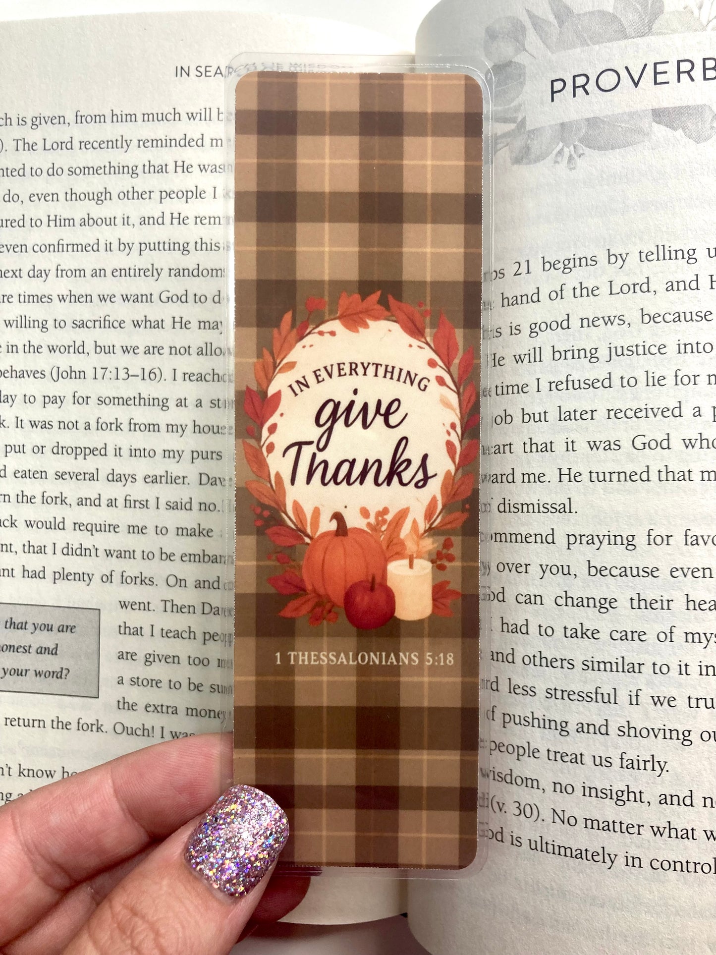 Faithful Fall Bookmark Set or Individual
