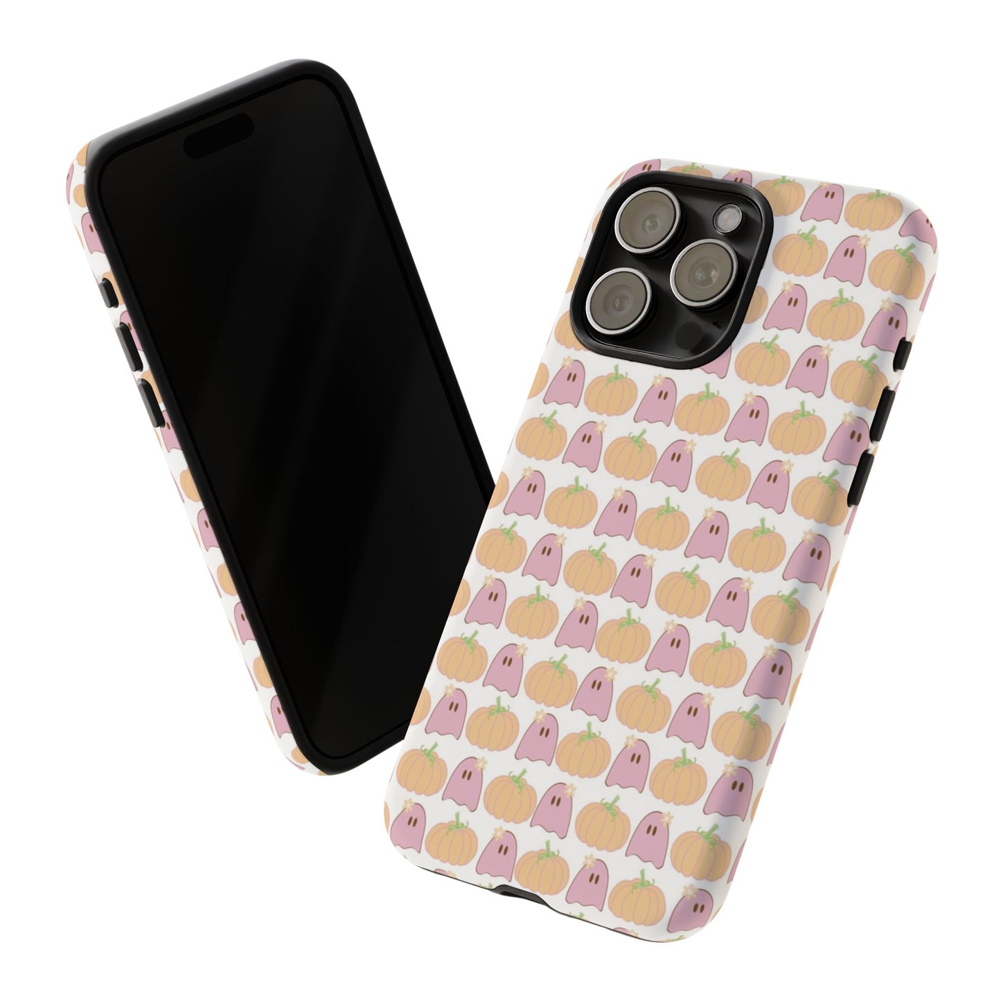 Cute Ghost & Pumpkin iPhone Case