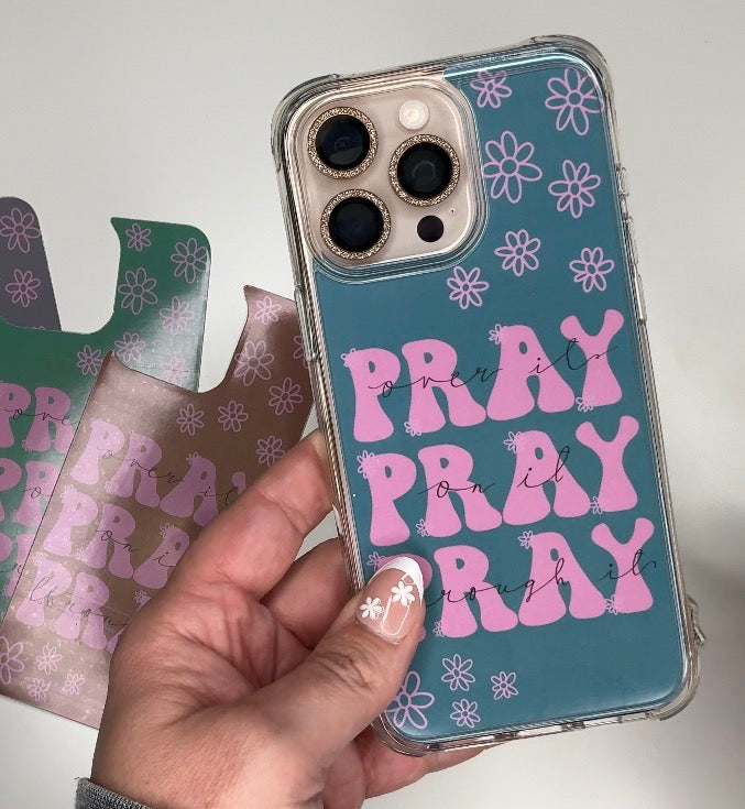 Pray iPhone Case Backing Insert – Christian Phone Case Art