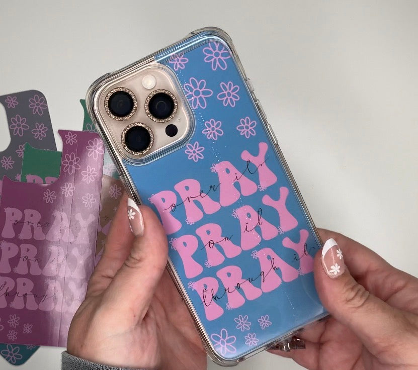 Pray iPhone Case Backing Insert – Christian Phone Case Art