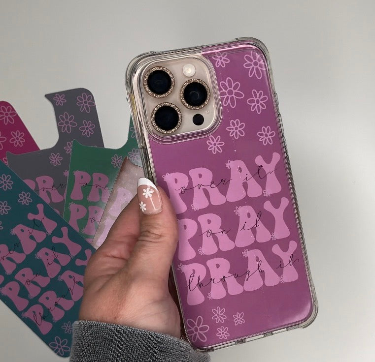 Pray iPhone Case Backing Insert – Christian Phone Case Art