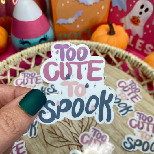 Too Cute To Spook Sticker