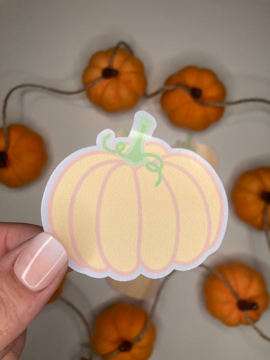 Cute Pumpkin Vinyl Sticker